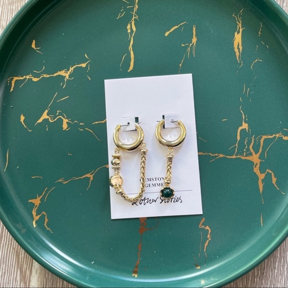 & Other Stories Gold Drop Earring